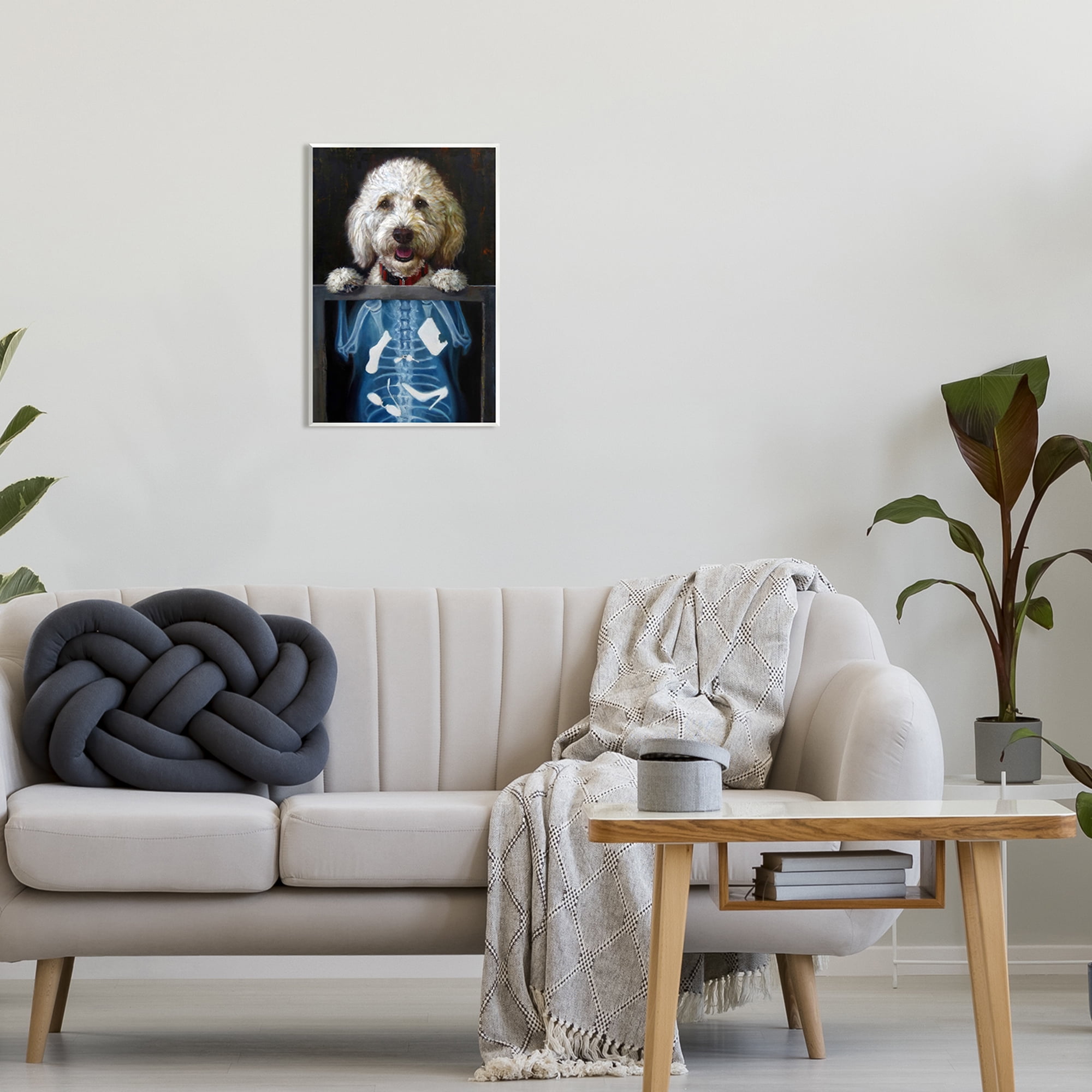 Stupell Industries Funny Dog X-Ray Snacks Animals & Insects Painting Unframed Art Print Wall Art