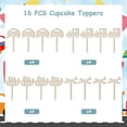 thumbnail image 6 of 16PCS Transportation Cupcake Toppers Wooden Airplane Car Ship Train Cake Toppers for Transportation Traffic Vehicle Party Decorations Birthday Baby Shower Supplies, 6 of 6