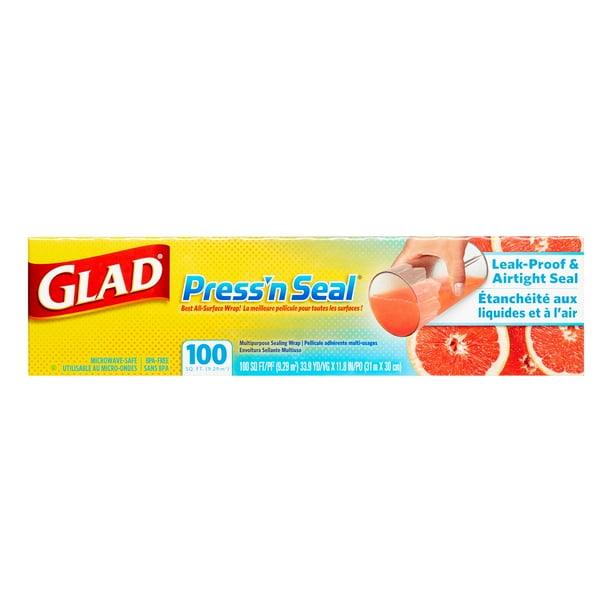 Glad Press'n Seal Plastic Wrap, 100 Sq Ft, 1 Ct