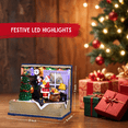 thumbnail image 6 of Santa Claus Lighted Battery Operated Musical Tabletop Christmas village Ornament for Home Christmas Decoration, 6 of 9