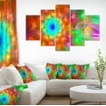 thumbnail image 1 of Amazing Multi Color Petals Dandelion - Floral Canvas Art Print, 1 of 3