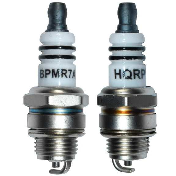 HQRP 2-Pack Spark Plug Compatible with NGK BPMR7A 6703 Spark Plug for Kawasaki, Stihl, Tecumseh Engines