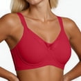 thumbnail image 5 of Gfyviroh High Impact Underwire Bras for Women Plus Size Mesh Patchwork Seamless Bra Adjustable Straps Breathable Sports Bras, 5 of 7