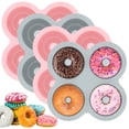 thumbnail image 2 of Tcwhniev - Molde de silicona para 4 donas, 4 cavidades, antiadherente, resistente al calor, para magdalenas y muffins, 2 of 8