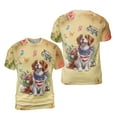 thumbnail image 3 of Brittany Spaniel Celebrates Spring and Enjoys a Happy Easter All Over Print 3D Shirt Unisex Merch Brittany Dog Lover Gifts Idea - 02001, 3 of 6