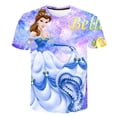 thumbnail image 1 of Verano niñas Disney Bell camiseta dibujos animados Anime 3D estampado niñas ropa manga corta Streetwear niños 2-10 años T-Shirts9T Gao Jinjia LED, 1 of 2