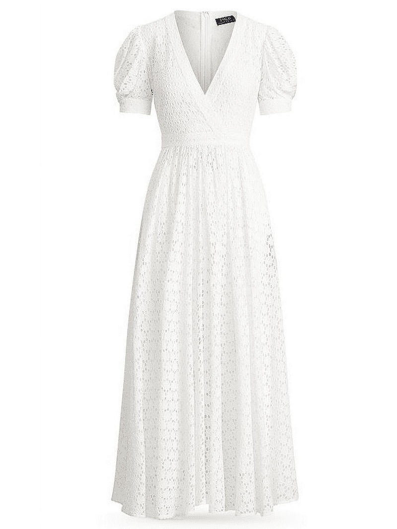 Polo Ralph Lauren WHITE Eyelet Lace Dress, US 14 - Walmart.com Polo Ralph Lauren WHITE Eyelet Lace Dress, US 14 - Walmart.com