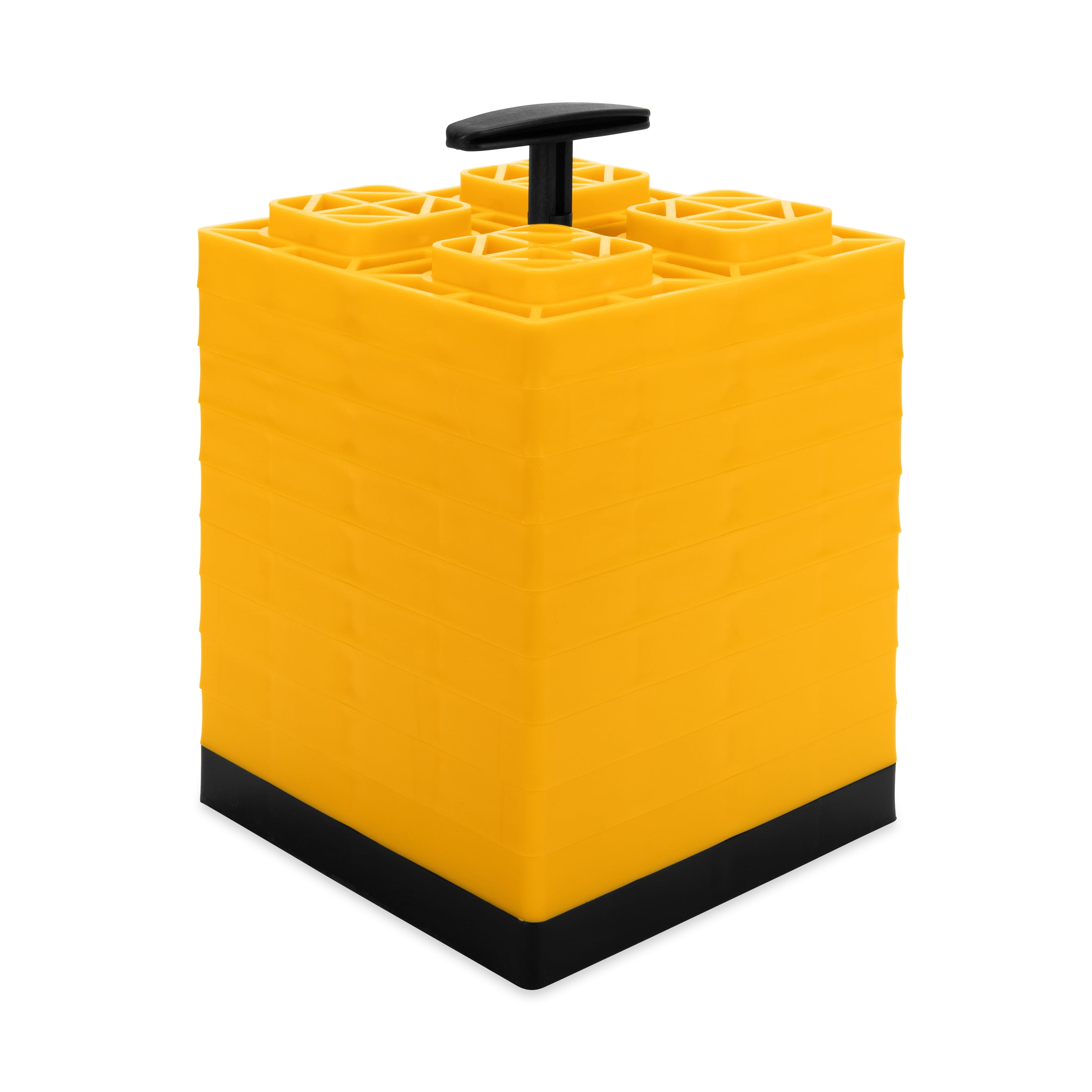 (4 pack) Camco FasTen RV Leveling Blocks - 10 Pack, Yellow (44514)