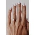 thumbnail image 3 of SOLITAIRE JEWELS 1.CT Emerald Moissanite Diamond Solitaire Engagement Ring 14K White Gold, 3 of 7