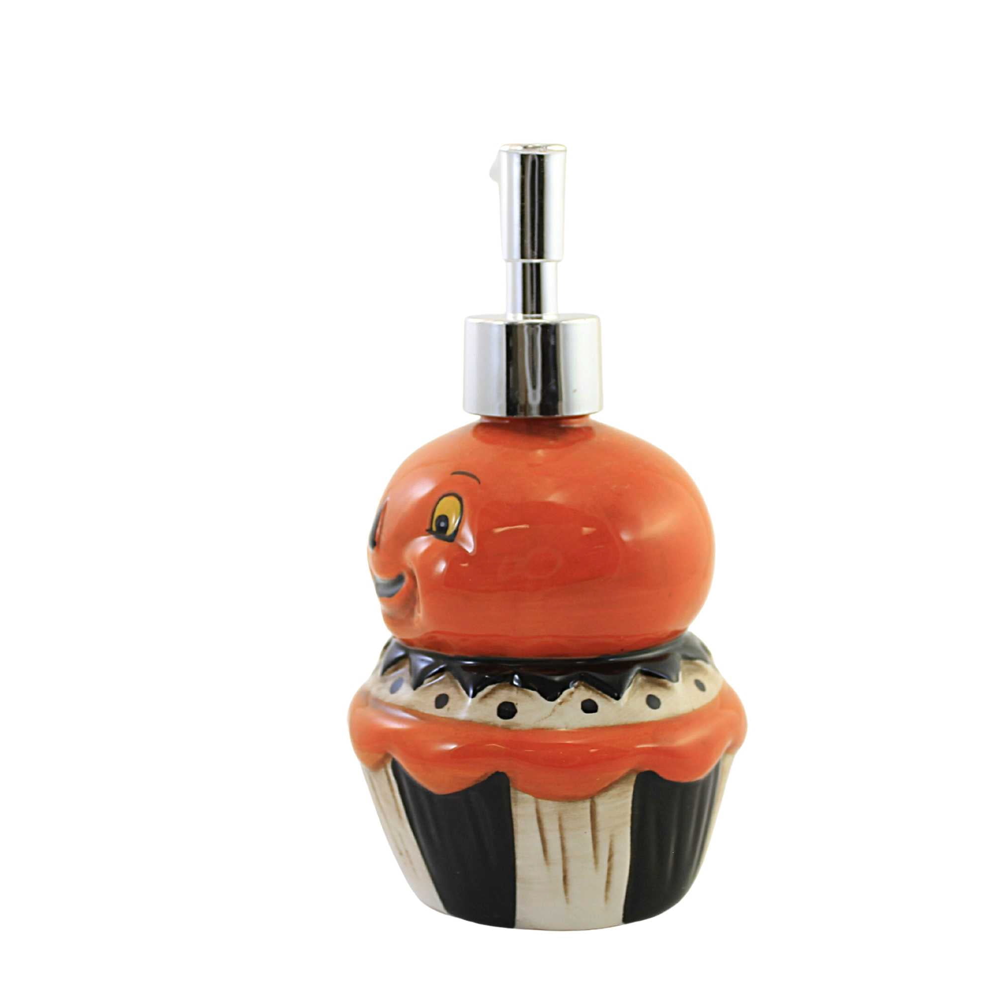 Transpac 7.00In Happy Jack Soap Dispenser, Dolomite, Halloween Johanna Parker J9690