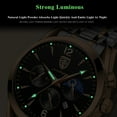 thumbnail image 4 of POEDAGAR Men Watch Stainless Top Brand Luxury Men's Wristwatch Waterproof Luminous Business Quaztz Date Week Watches, 4 of 5