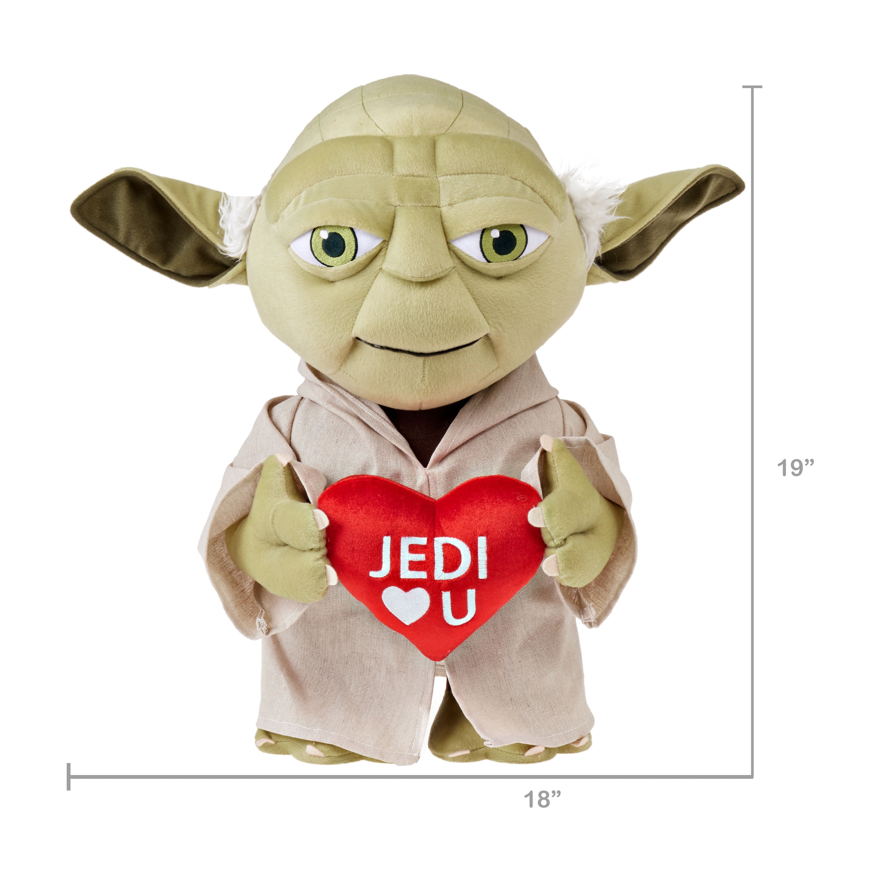 yoda valentine plush