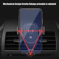 thumbnail image 2 of Cargador inalámbrico para teléfono para coche Soporte inalámbrico para teléfono para coche Cargador de 10 W con carga rápida para ventilación de aire para coche, 2 of 8