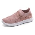 thumbnail image 2 of Deporte Zapatos Deportivos Casuales Rhinestone Glitter Slip On para Mujeres, 2 of 9