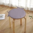thumbnail image 7 of Round Chair Cushion Cozival 38cm Round Non-Slip Dining Chair Cushion with Ties - 1.8cm Thin Sponge Stool Pad - All-Season Seat for Round Stools - Stool Pad with Ties, Light Gray, 7 of 7