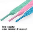 thumbnail image 1 of Shoelaces Thicken Athletic String for Running Shoes Accessories Soft Shoestrings Fabric Polyester Replacement Cord Solid Color White 0.8m, 1 of 9