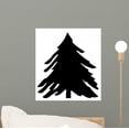 thumbnail image 1 of Christmas Tree Wall Decal by Wallmonkeys Peel and Stick Graphic (12 in H x 11 in W) WM31212, 1 of 4