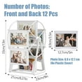 thumbnail image 2 of Qunbio Rotating Ferris Wheel Picture Frame, Vintage White Picture Frame with Space for 12 Photos, 2 of 12