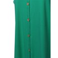 thumbnail image 6 of A2Y Women's Loose Fit Short Sleeve Button Down Front Tie Top Kelly Green XL, 6 of 7