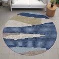 thumbnail image 6 of Addison Rugs Chantille Indoor/Outdoor Transitional Modern Navy Machine Washable Round Rug, 8' x 8', 6 of 7