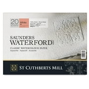 Saunders Waterford Watercolor Block - 9" x 12", Hot Press, 140 lb (300 gsm), 20 Sheet Block
