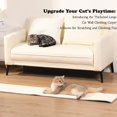 thumbnail image 4 of Alfombra rascadora de pared con forma de gato COOLEX, gruesa, 170 x 34 x 0,8 cm, color beige, 4 of 7
