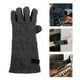 thumbnail image 4 of 1 par de guantes de cuero para asar a la parrilla, resistentes al calor, resistentes al calor, para cocinar, profesionales., 4 of 5