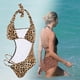 thumbnail image 5 of suave traje de baño estampado de Tankini, traje de baño de una pieza para mujer para fiesta de damas viajes deportes acuáticos al Macarena  Traje de bikini de mujer, 5 of 8