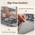 thumbnail image 3 of SIXHOME 3-Piece Kitchen Rugs and Runner Set Washable Vintage Kitchen Mat Non-Slip Low-Profile Rugs for Kitchen Sink Laundry Bedside 20"x32"+20"x48"+20"x59" Dark Blue, 3 of 8