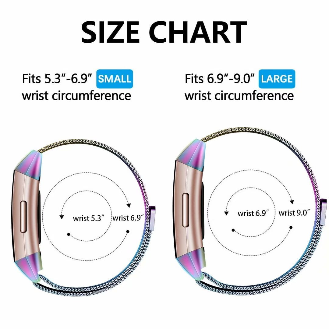POY Compatible for Fitbit Charge 4//Charge 3 Bands,Replacement Wristbands for Charge 3 SE Fitness Activity Tracker Metal Stainless Steel Bracelet Strap for Women Men