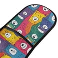 thumbnail image 2 of Dailycode Double Sided Oven Mitt with Loop Heat Resistant Kitchen Long Potholders 7" x 35" Funny Colorful Bears, 2 of 6