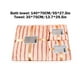 thumbnail image 3 of Yhmxh Decoración del baño Juego de toallas de lino suave de 3 piezas: 1 toalla de baño, 1 toalla de manos y 1 toallita. Toallas de baño para adultos, muy absorbentes., 3 of 5