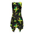 thumbnail image 2 of HELLHERO Music Flag Sleeveless Sundress for Travel Daily Wear, Side Pockets With Side Pockets Sleeveless Dress, 2 of 8
