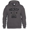 thumbnail image 2 of Chandail à Capuchon de Sport « Father's Day » Hockey Dad (Charcoal, Grand), 2 of 4