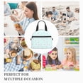 thumbnail image 3 of DouZhe Lunch Bags for Women and Men, Modern Memphis Style Shapes Prints Reusable Portable Insulated Cooler Waterproof Lunch Tote Bag for Travel Work Picnic, 3 of 7