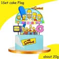 thumbnail image 4 of DisneyThe-vajilla con temática de Los Simpsons, suministros de fiesta familiar, taza de papel, plato, bandera, globos para Baby Shower, decoración de fiesta de cumpleaños, 4 of 5