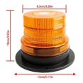 thumbnail image 2 of LED Warning Light Car Auto Amber Lamp Magnetic Flashing Strobe Beacon EmergencySH, 2 of 5
