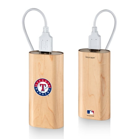 Texas Rangers 4000 mAh Wood Power Bank MLB