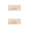 thumbnail image 1 of Diadema de ganchillo Qarigey estampado de leopardo Beige 2piezas, 1 of 6