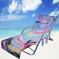 thumbnail image 4 of Beach Chair Cover Non-slip Terry Cloth Towel with Side Pockets, 4 of 7