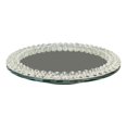 thumbnail image 1 of Amazing Rugs LAZSUS1120 Ambrose Exquisite Lazy Susan Mirrored Spinning Tray, White, 1 of 1