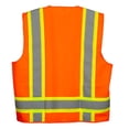 thumbnail image 3 of Premium High Visibility Hi Vis Safety Vest - Fluorescent - 100% Poly Knit (Medium - 5 Pack, Fluorescent Orange), 3 of 4