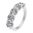 thumbnail image 2 of 2.00ctw Diamond Five Stone Anniversary Band in 14k White Gold, 2 of 4