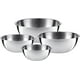 thumbnail image 1 of WMF gourmet bowl set 4 pieces, stainless steel bowls for the kitchen 0.75l - 2.75l, mixing bowl, salad bowl, serving bowl, Cromargan, stackable, 1 of 5