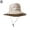 Khaki, variant on Unisex Wide Brim Outdoor Sun Hat, Lightweight Packable Polyester Hat with Chin Strap for Hiking, Fishing, Camping & Travel