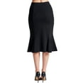 thumbnail image 4 of Sarit Skirt - Women's Seamed Ponte mermaid midi skirt, 4 of 4