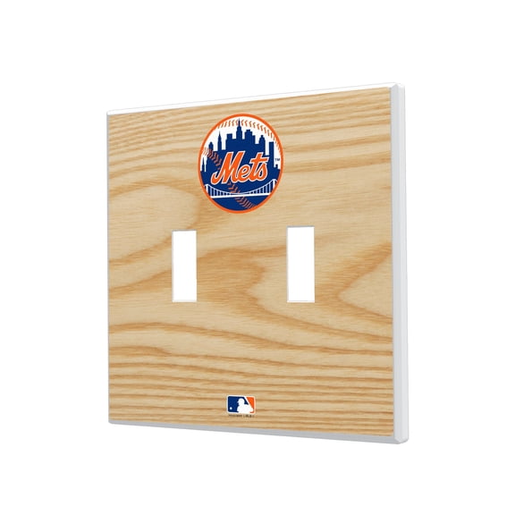New York Mets Baseball Bat Design Double Toggle Light Switch Plates