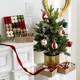 thumbnail image 4 of 1 juego de bolas de fieltro de lana de 5 cm para decoración navideña, suministros de costura para manualidades, decoración de fiestas, juguetes divertidos para niños, colgante para árbol de Navidad, 4 of 5