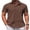 Brown, variant on COOFANDY Mens Short Sleeve Button Down Casual Shirts Summer Untucked Business Casual Dress Shirt