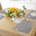 thumbnail image 4 of Ambesonne Retro Place Mats Set of 4, Big Small Circles and Dots, Standard Size, Marigold Scarlet Blue, 4 of 6